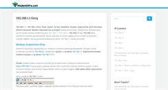 Desktop Screenshot of modemsifre.com
